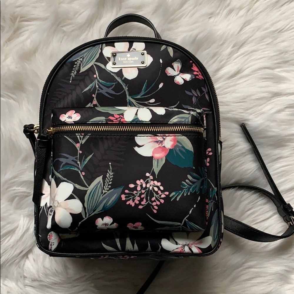 Kate Spade floral print backpack